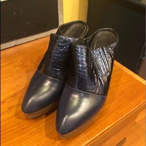 Rachel Comey Navy Clogs from Anthropologie